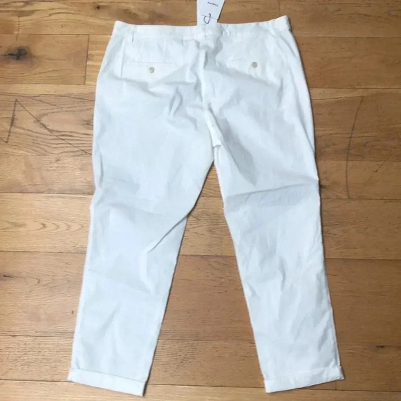 NWT Theory White Treeca 2 Cuff Patton Pant. Size 14 - Picture 4 of 8